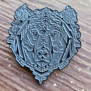 Sacred Geometry BEAR pin 🔥Mandala Grassroots California Limited Edition xx/200